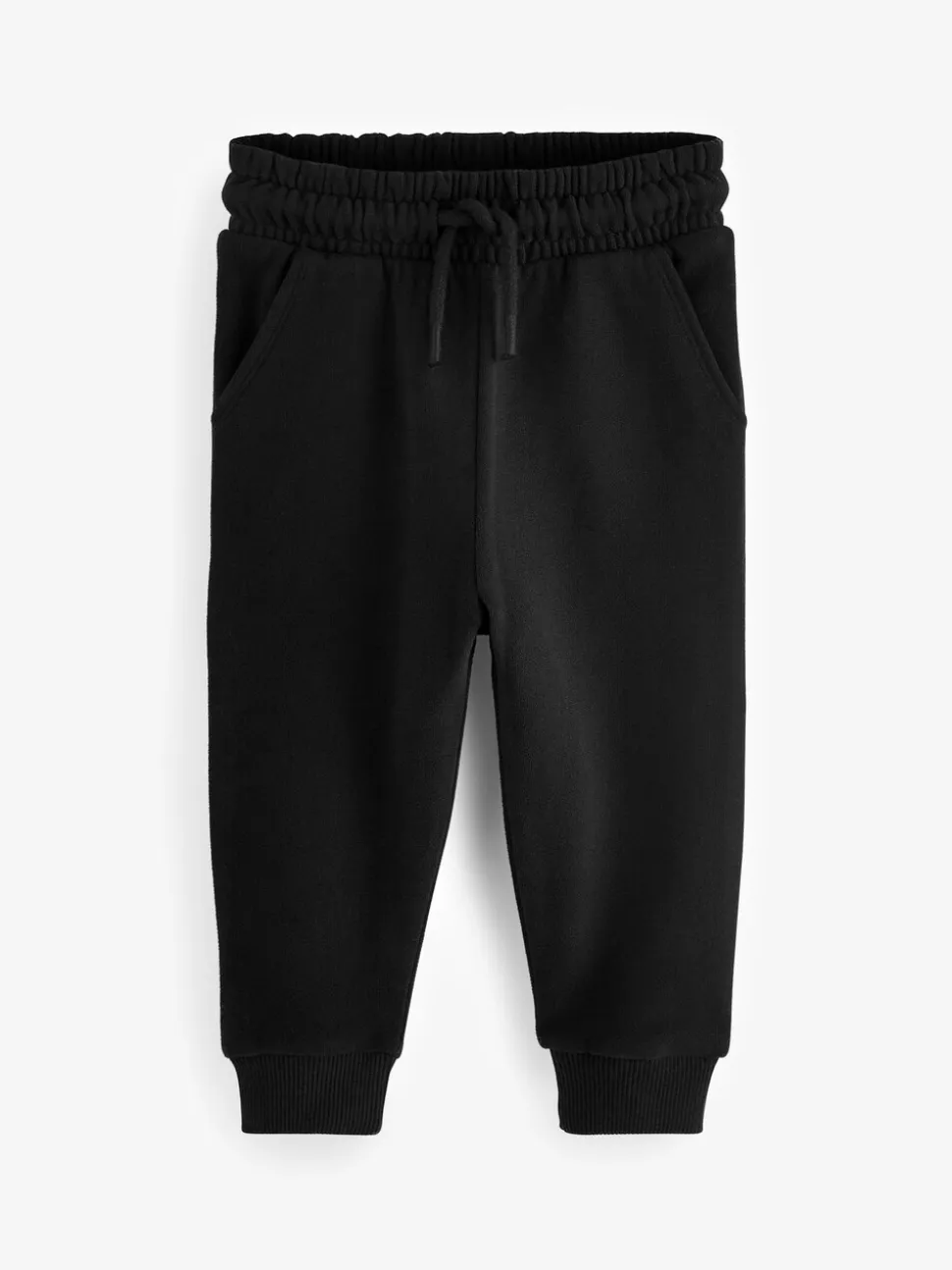 Zwart - Zacht aanvoelende jersey joggingbroek (3 mnd-7 jr)