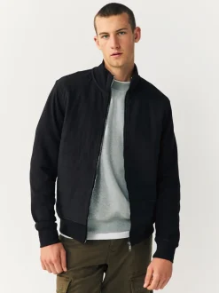 Zwart - Zonder capuchon. - Hybrid Full Zip Jacket