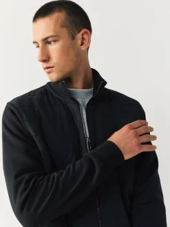 Zwart - Zonder capuchon. - Hybrid Full Zip Jacket