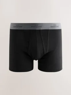 Zwart comfortabel zacht - Verpakking van 4 - Signature boxershorts
