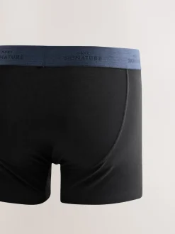 Zwart comfortabel zacht - Verpakking van 4 - Signature boxershorts