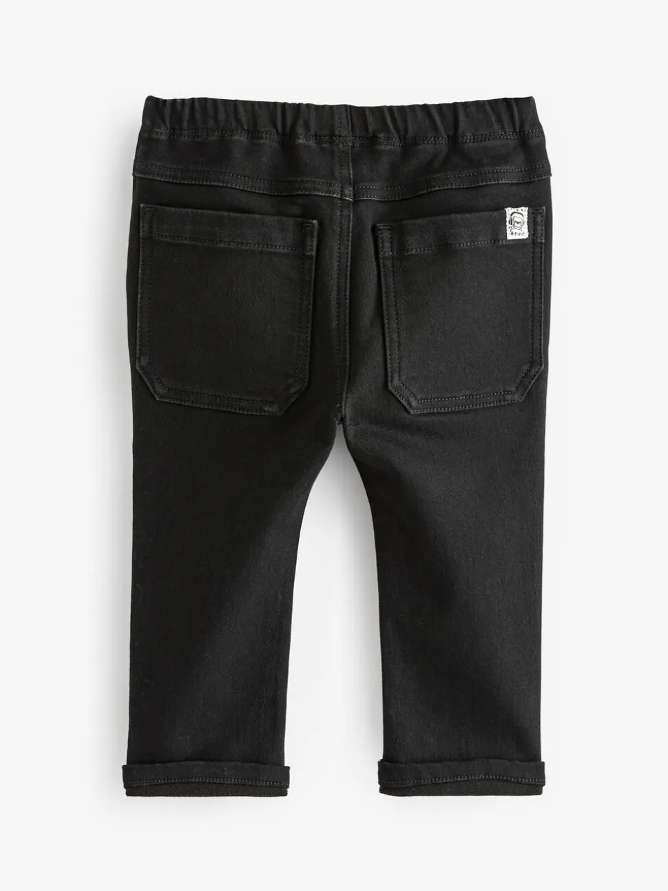Zwart denim - Superzachte jeans met stretch en elastische taille (3 mnd-7 jr)
