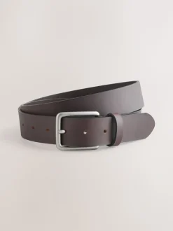 Zwart en bruin - Burnished Leather Belts Set 2 Pack