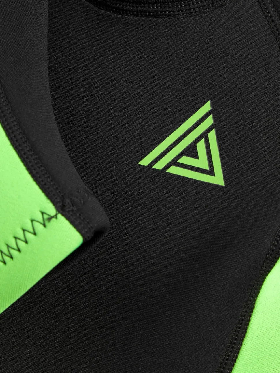 Zwart en groen met korte mouw - Wetsuit (1 - 16 jr)