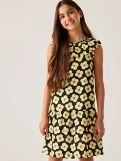 Zwart geel - Regatta Girls 100% Cotton Orla Kiely Playsuit