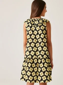 Zwart geel - Regatta Girls 100% Cotton Orla Kiely Playsuit