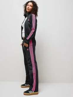 Zwart grijs - Adidas Originals Classic Firebird Track Pant Trousers