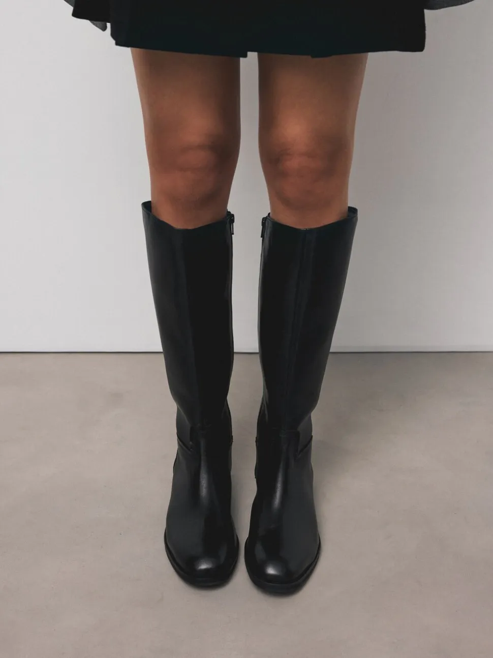 Zwart leer - Forever Comfort® Regular Foot with Wide Calf Riding Boots