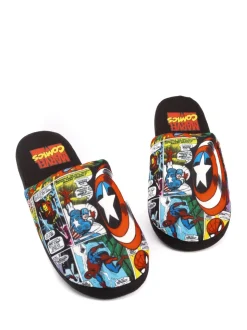 Zwart Marvel® - Vanilla Underground Mr Men Mr Lazy pantoffels