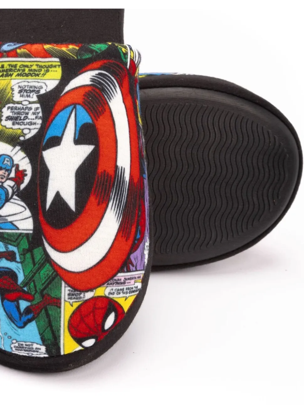 Zwart Marvel® - Vanilla Underground Mr Men Mr Lazy pantoffels