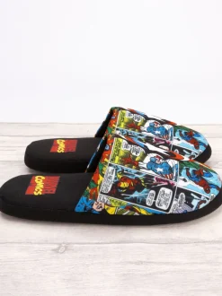 Zwart Marvel® - Vanilla Underground Mr Men Mr Lazy pantoffels