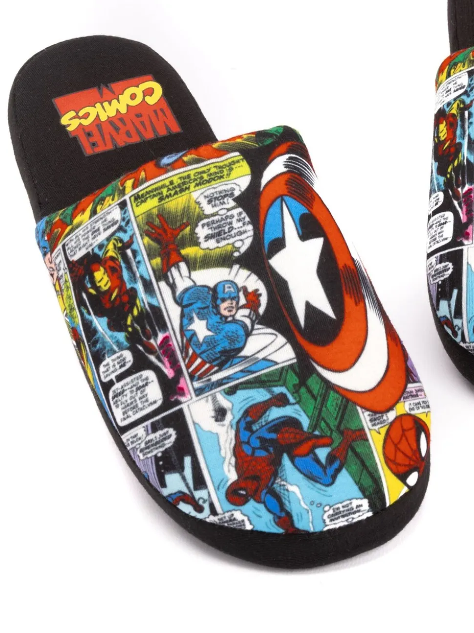 Zwart Marvel® - Vanilla Underground Mr Men Mr Lazy pantoffels