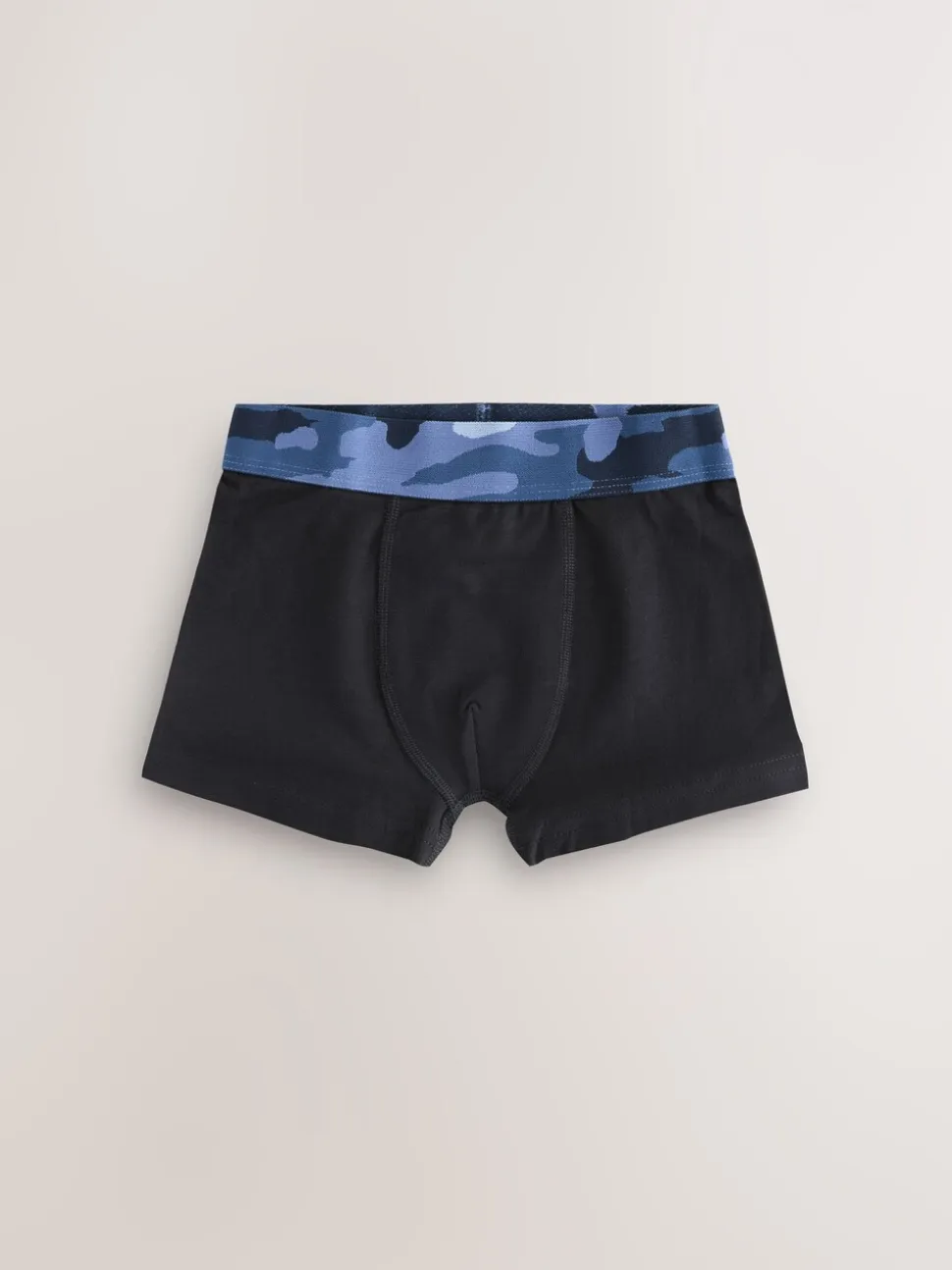 Zwart met camouflage tailleband - Verpakking van 5 boxers (2-16jr)