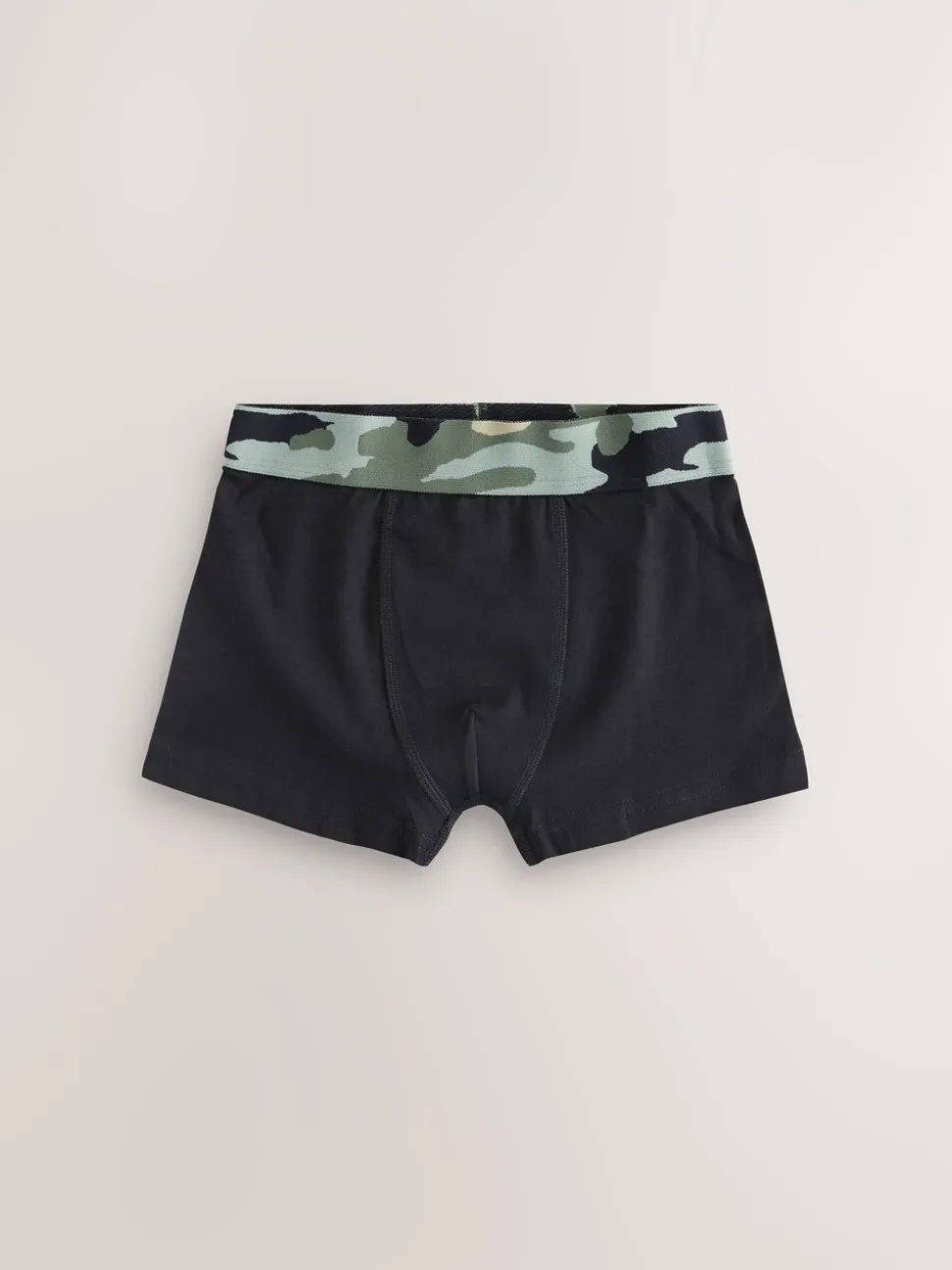 Zwart met camouflage tailleband - Verpakking van 5 boxers (2-16jr)