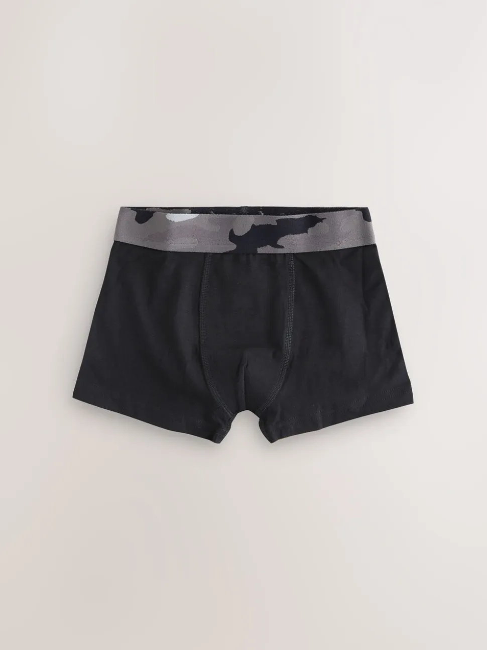 Zwart met camouflage tailleband - Verpakking van 5 boxers (2-16jr)
