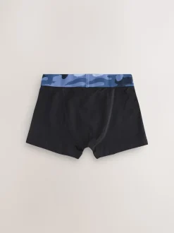 Zwart met camouflage tailleband - Verpakking van 5 boxers (2-16jr)