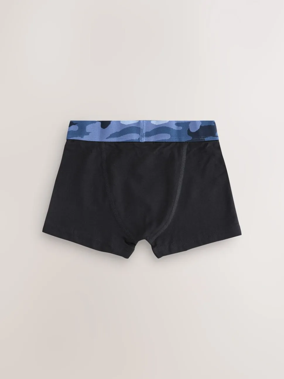 Zwart met camouflage tailleband - Verpakking van 5 boxers (2-16jr)