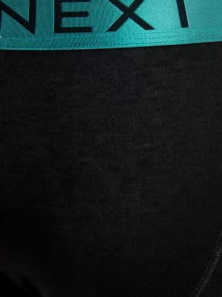 Zwart met felgekleurde glanzende taillebanden - Standaard - 10 Boxershorts zonder plooi