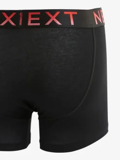 Zwart met felgekleurde ombré tailleband - Standaard - 10 Boxershorts zonder plooi