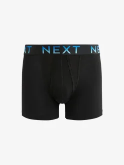 Zwart met felgekleurde ombré tailleband - Standaard - 10 Boxershorts zonder plooi