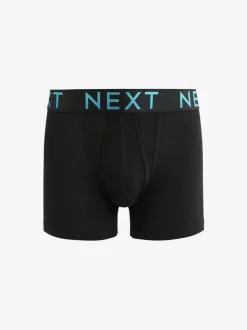 Zwart met felgekleurde ombré tailleband - Standaard - 10 Boxershorts zonder plooi