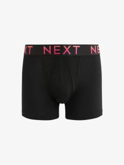 Zwart met felgekleurde ombré tailleband - Standaard - 10 Boxershorts zonder plooi