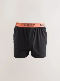 Zwart met felgekleurde tailleband - Ruimvallende Boxers