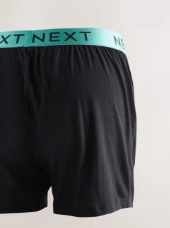 Zwart met felgekleurde tailleband - Ruimvallende Boxers