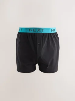Zwart met felgekleurde tailleband - Ruimvallende Boxers