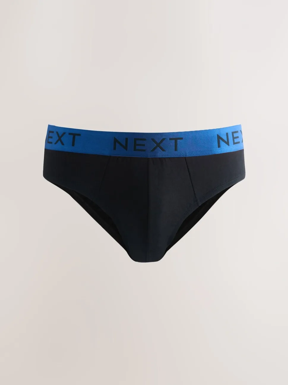 Zwart met felgekleurde tailleband - Verpakking van 10 - Katoenrijke slips