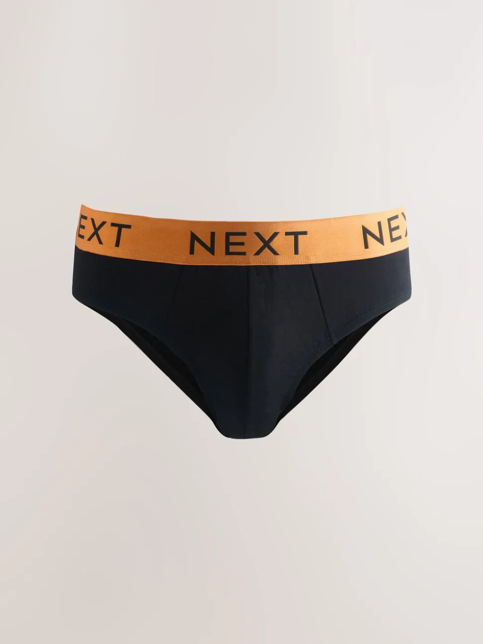 Zwart met felgekleurde tailleband - Verpakking van 10 - Katoenrijke slips