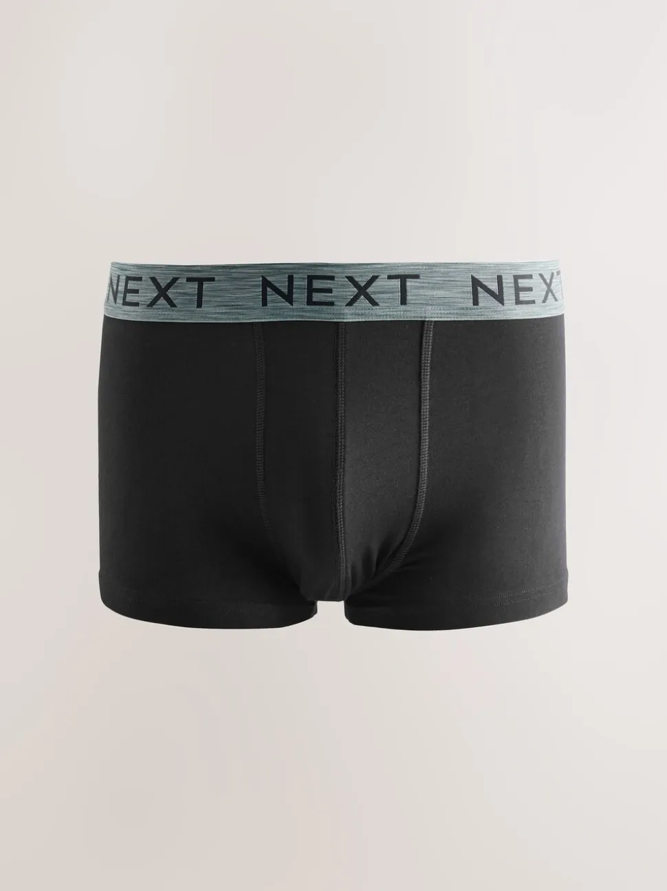Zwart met gemêleerde tailleband - 5 Hipsterboxershorts