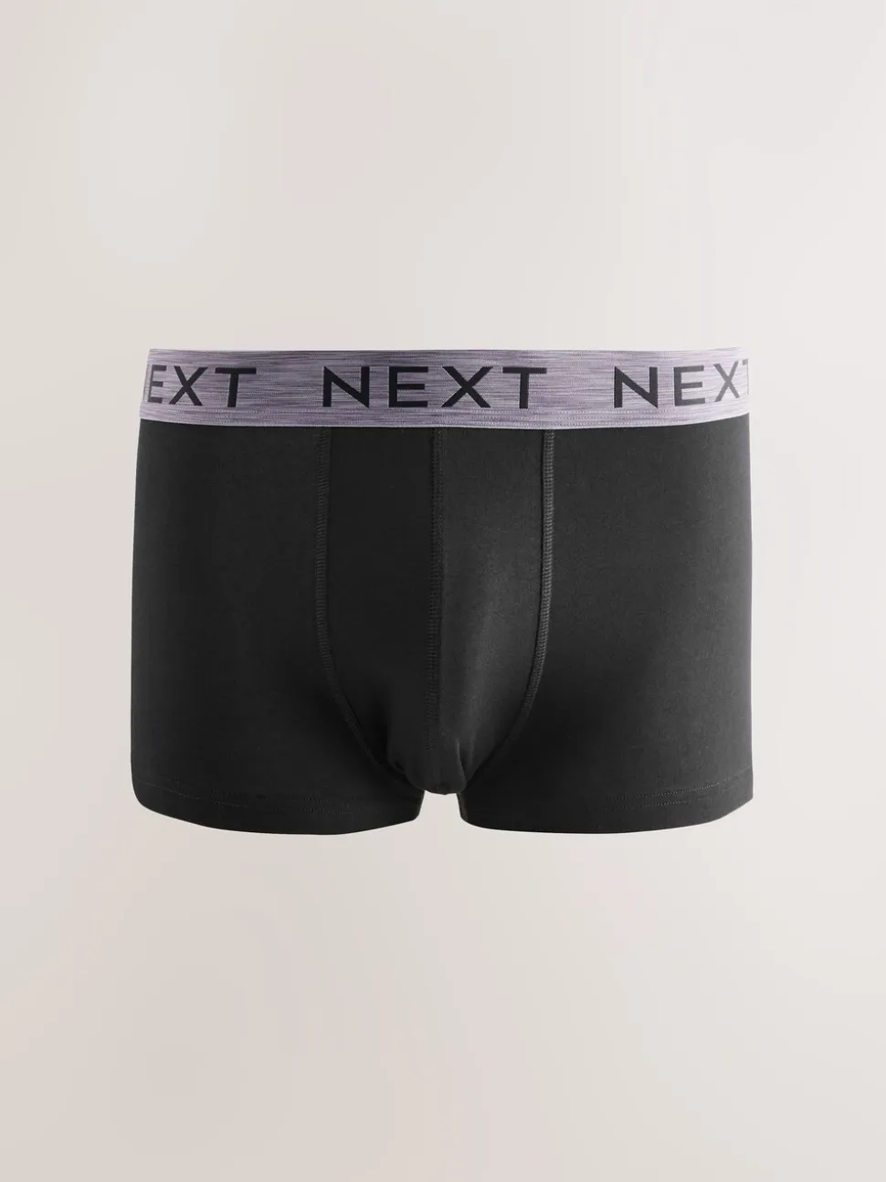 Zwart met gemêleerde tailleband - 5 Hipsterboxershorts