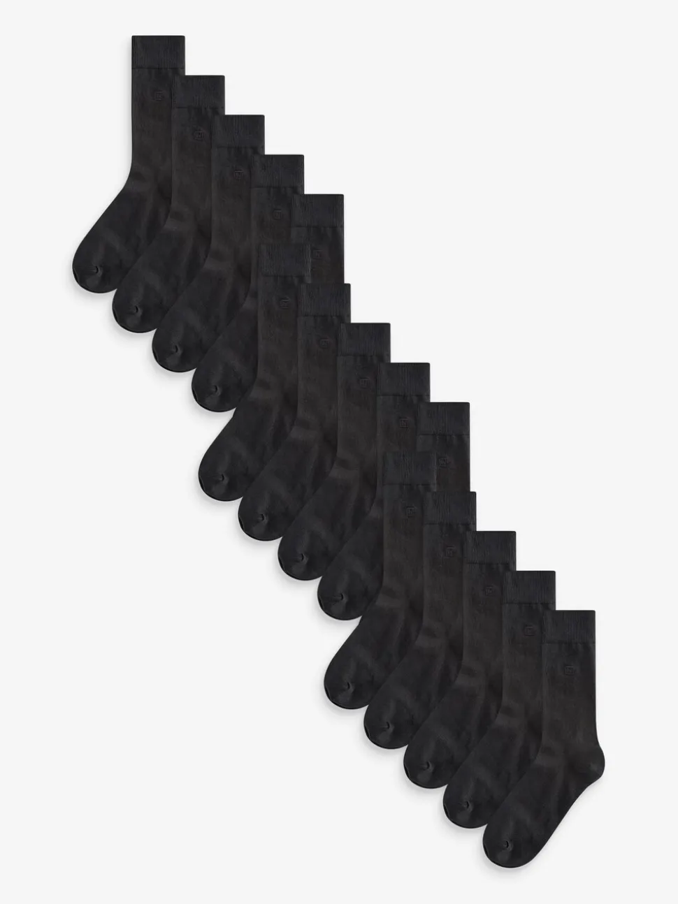 Zwart met logo - Frisblijvende sokken met borduursel