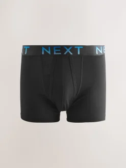 Zwart met ombré tailleband - Boxershorts van katoenrijk materiaal met A-voorkant