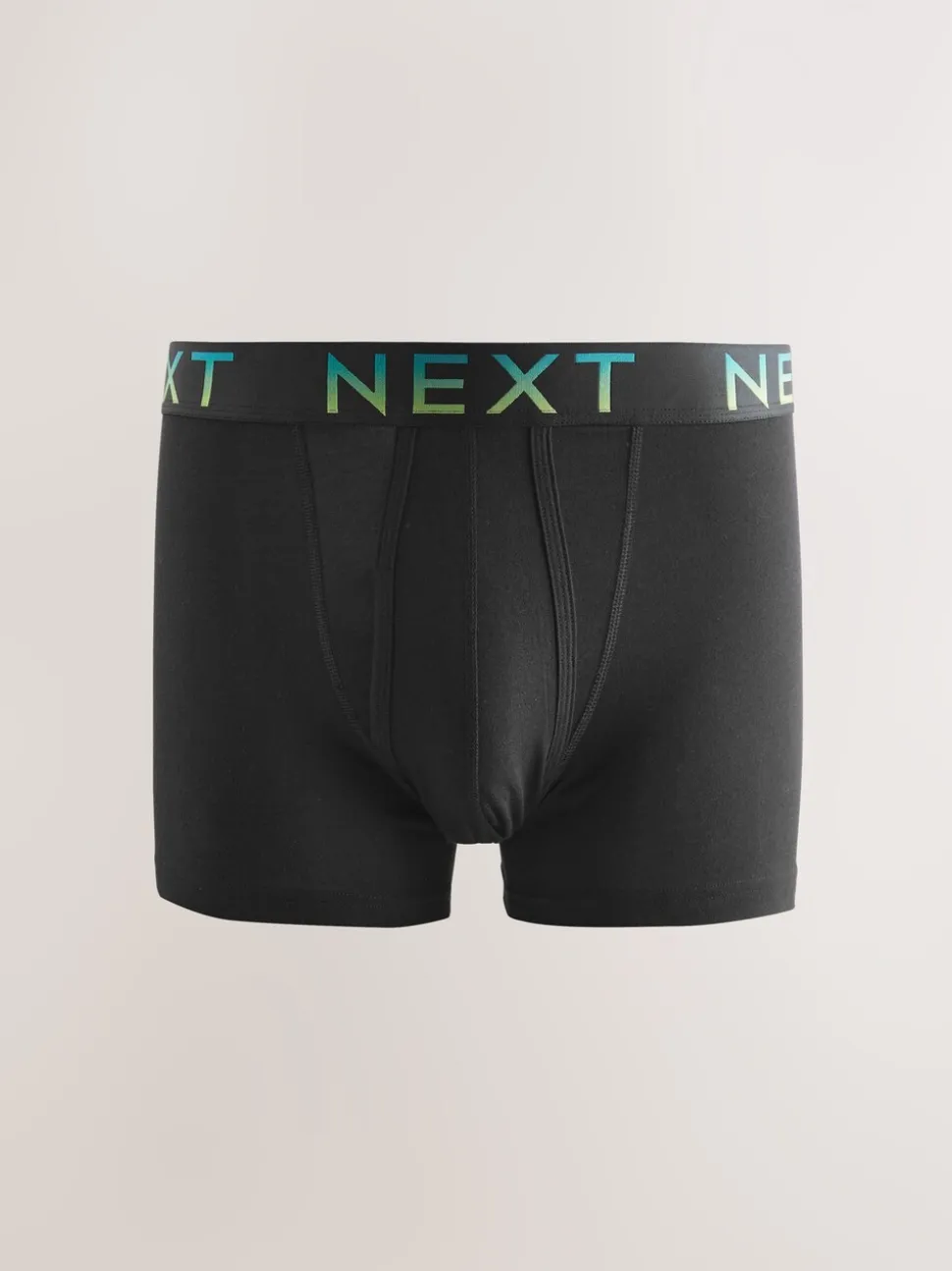 Zwart met ombré tailleband - Boxershorts van katoenrijk materiaal met A-voorkant