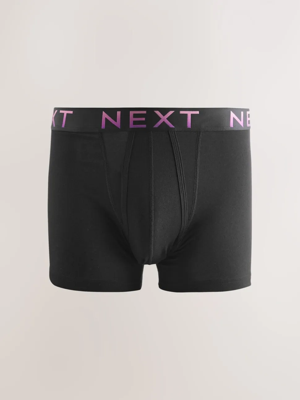 Zwart met ombré tailleband - Boxershorts van katoenrijk materiaal met A-voorkant