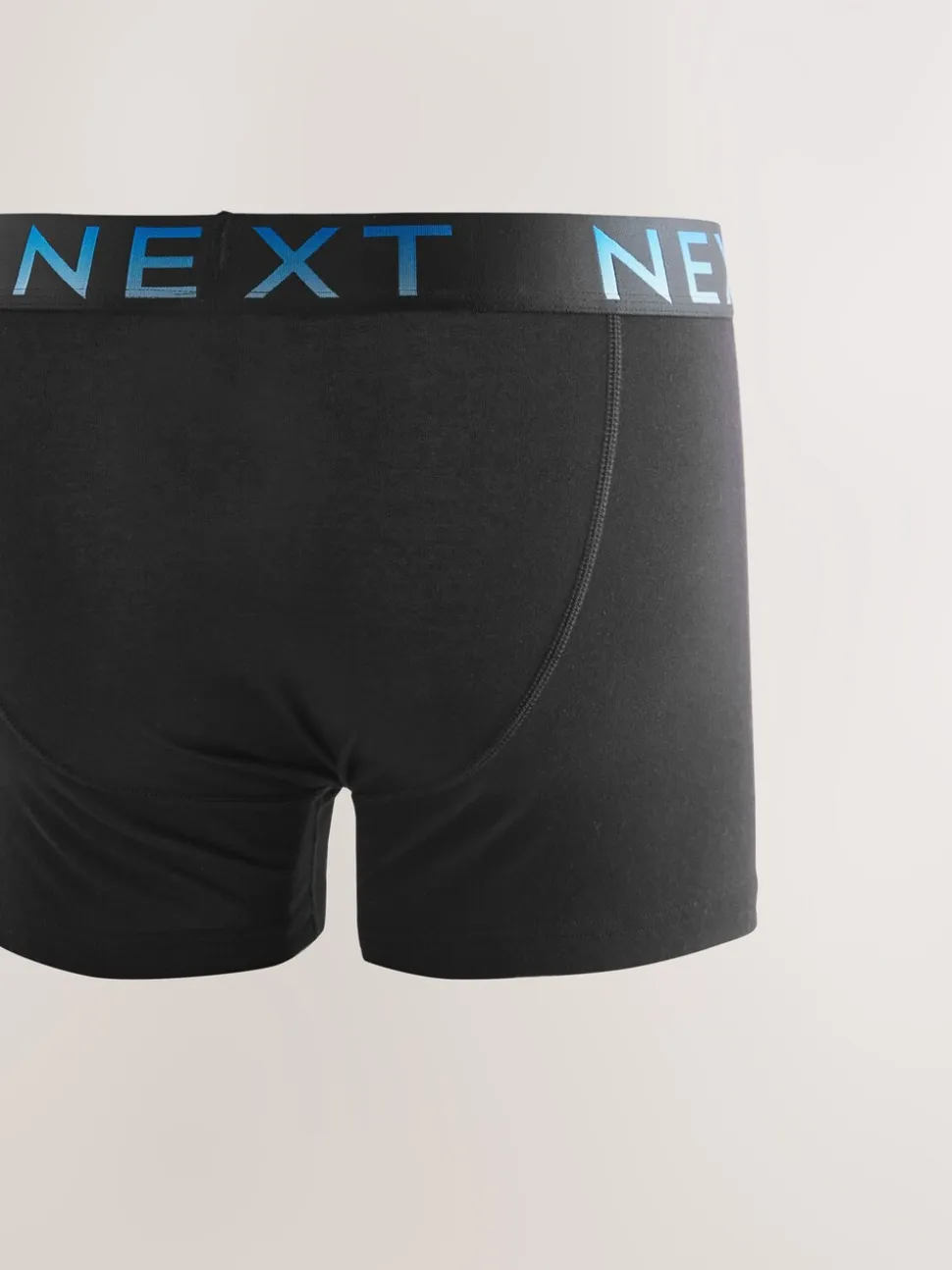 Zwart met ombré tailleband - Boxershorts van katoenrijk materiaal met A-voorkant