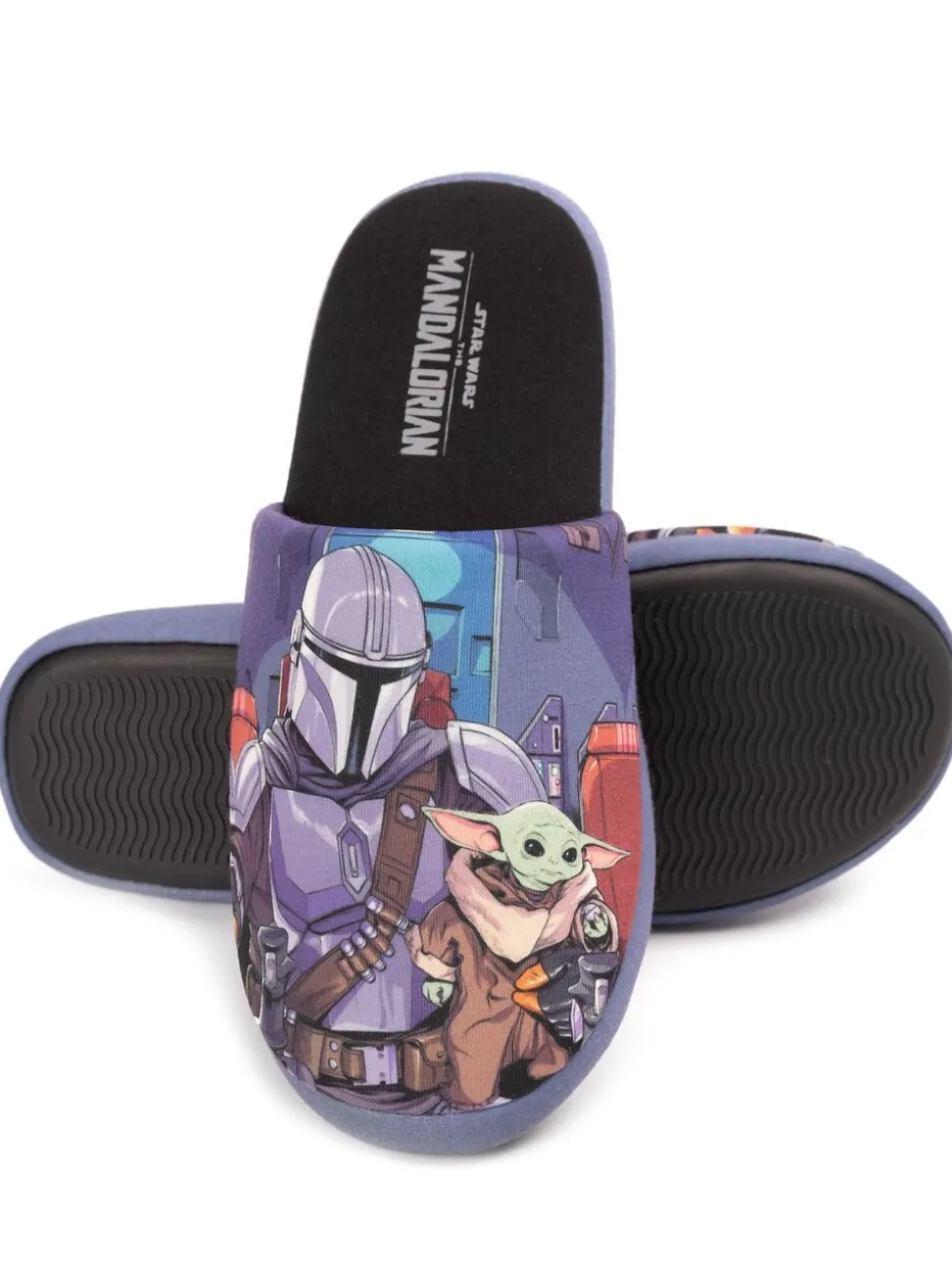Zwart met sterrenprint - Vanilla Underground Mr Men Mr Lazy pantoffels