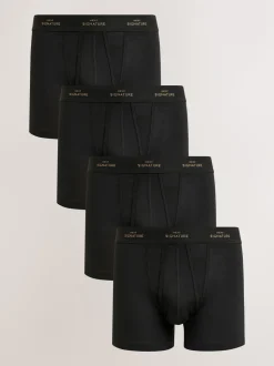 Zwart metallic - Verpakking van 4 - Signature boxershorts