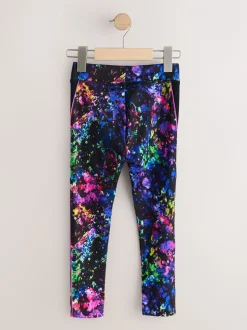 Zwart Multi Splat - Sportlegging (3-16 jr)