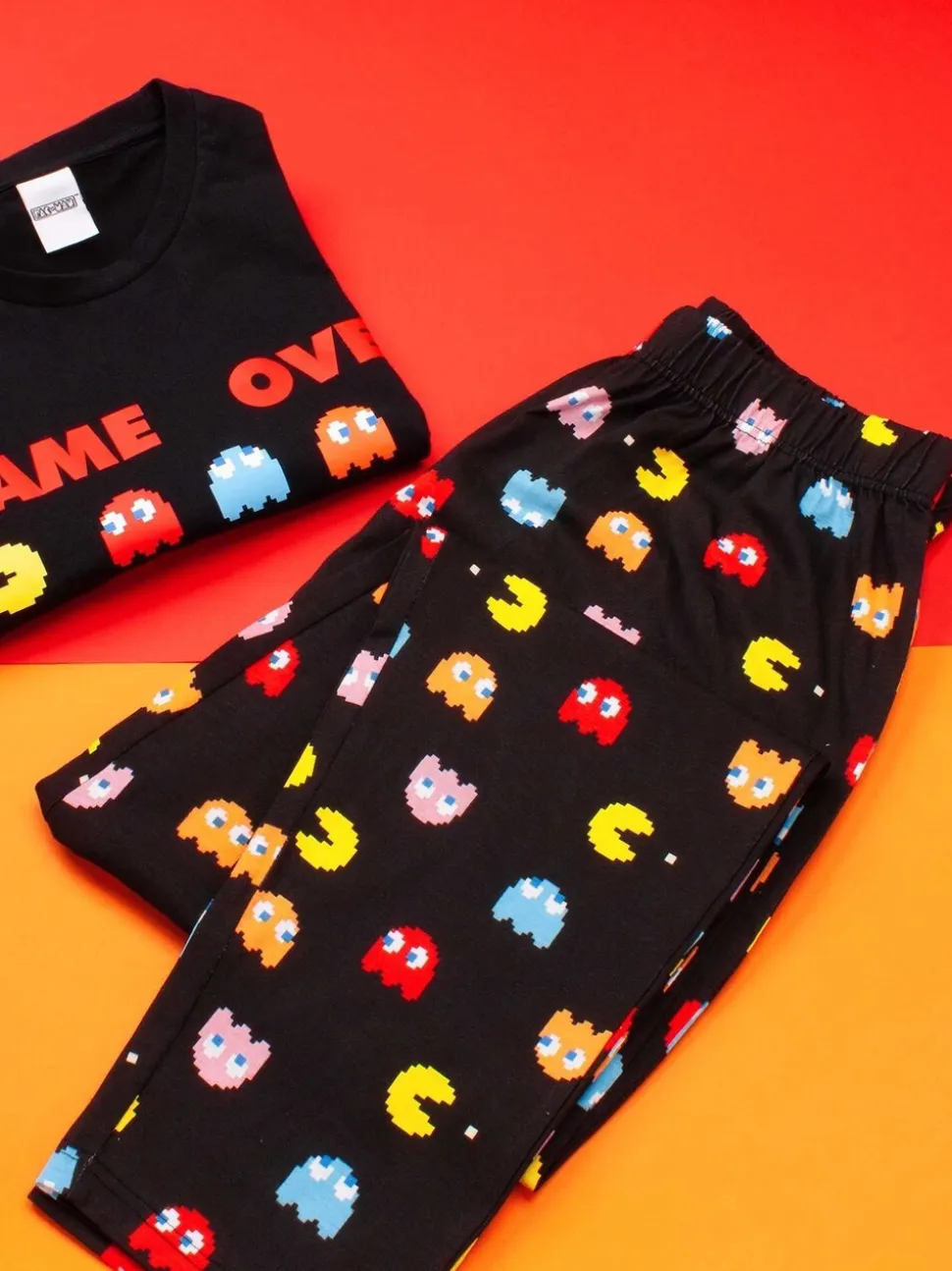 Zwart Pacman - Vanilla Underground pyjama met lange pijpen