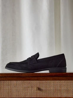Zwart suède - Linzi Aurelio Penny Loafers