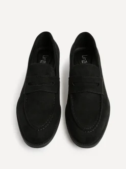 Zwart suède - Linzi Aurelio Penny Loafers