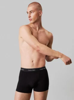 Zwart tonaal - Verpakking van 3 - Calvin Klein Icon Cotton Stretch Boxer Trunks 5 Pack