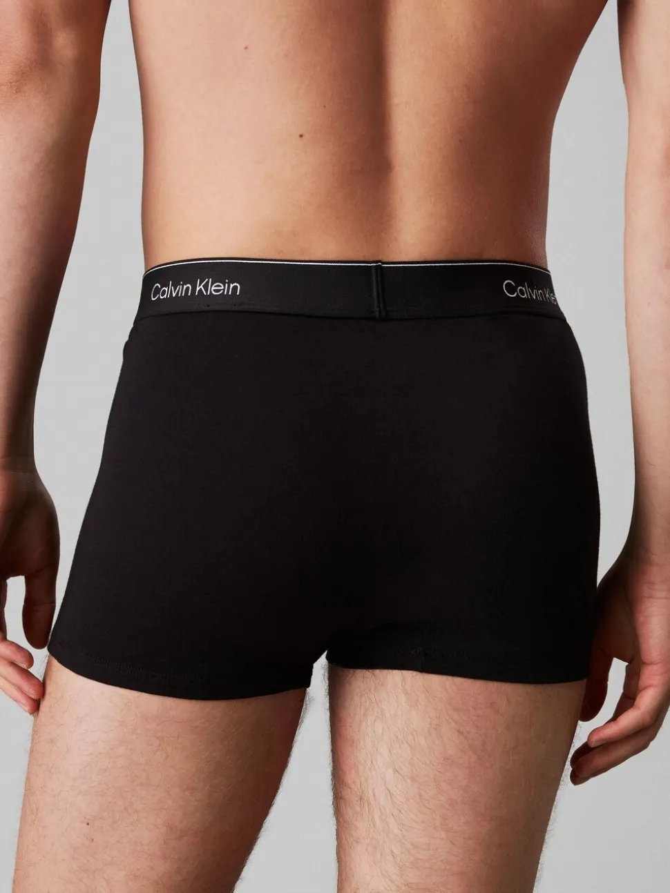 Zwart tonaal - Verpakking van 3 - Calvin Klein Icon Cotton Stretch Boxer Trunks 5 Pack