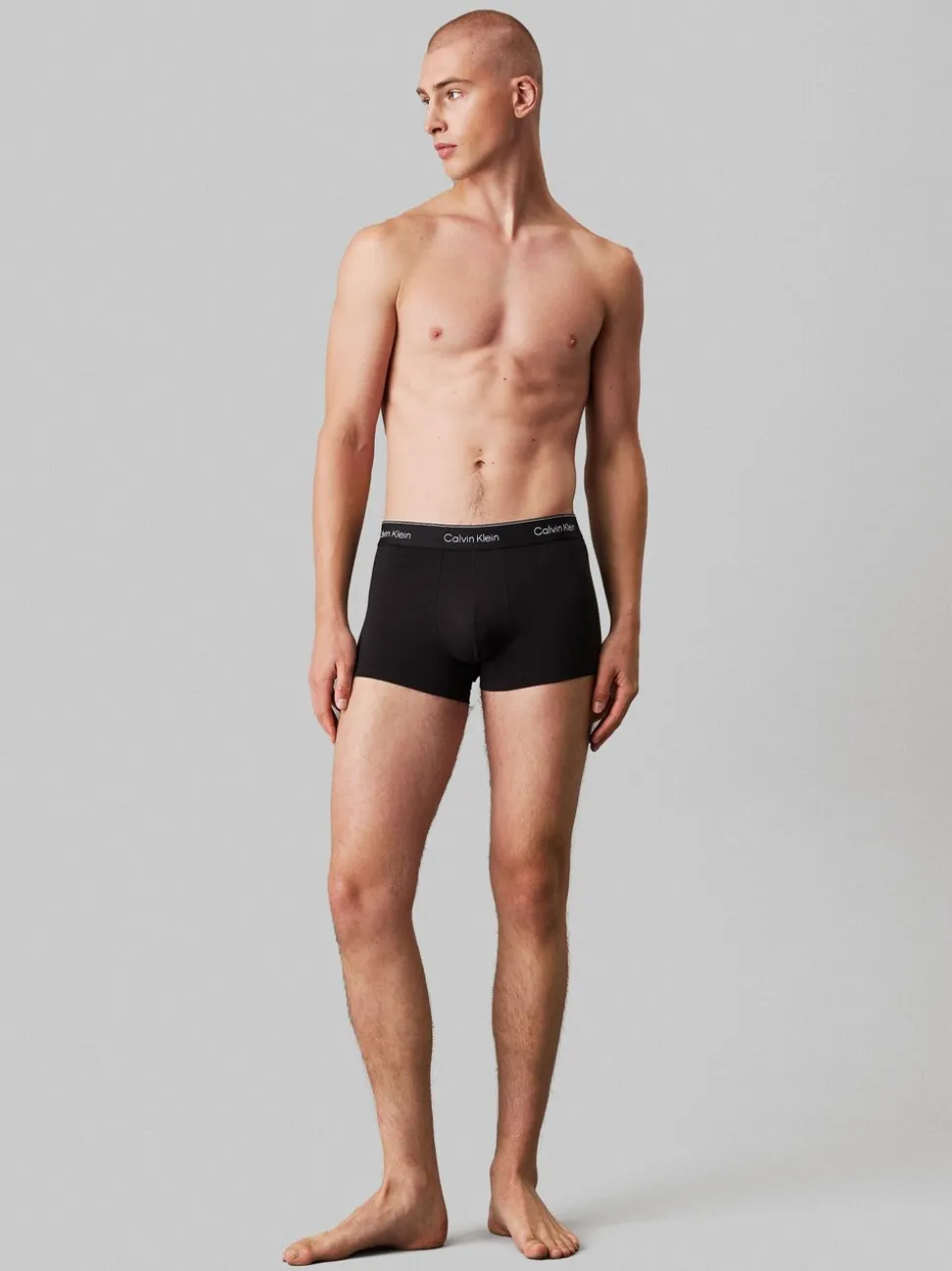 Zwart tonaal - Verpakking van 5 - Calvin Klein Icon Cotton Stretch Boxer Trunks 5 Pack
