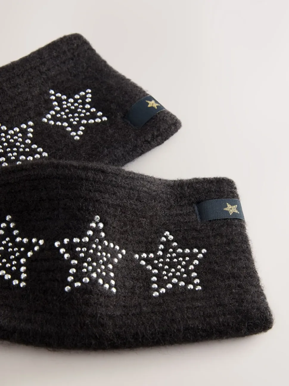 Zwart versierd met ster studs - Rockett St George Handwarmers