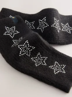 Zwart versierd met ster studs - Rockett St George Handwarmers