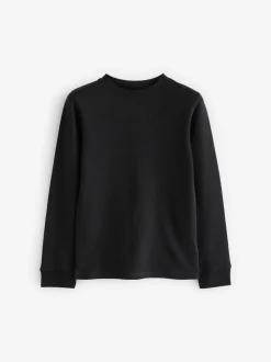 Zwart/antraciet - 2 -pack thermische tops met lange mouwen (2-16jr)